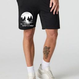FABSTIEVE Men Graphic Printed Mid-Rise Cotton Shorts-picture-23