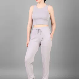 WATAY Round Neck Sleeveless Top With Jogger Co-Ords image 3