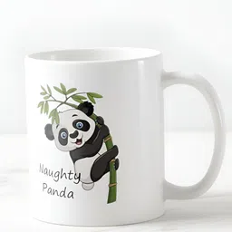 Mr UVD White & Black Graphic Printed Ceramic Glossy Mug 350 ML image 5