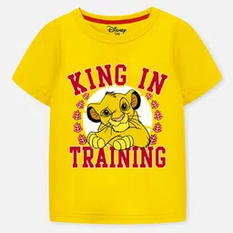 Disney By Miss and Chief Boys Pack of 3 Simba and Friends Graphic Printed T-Shirts image 3