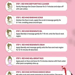 FYC Professional 5 Step Red-Wine Facial Kit- 55 g Each image 4