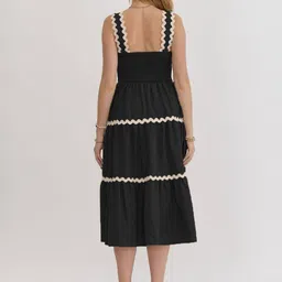 PTVIZE Ruffled Tiered A-Line Midi Dress image 3