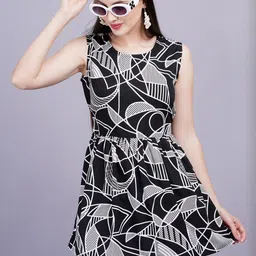 HIGHLIGHT FASHION EXPORT Abstract Printed Top-picture-32