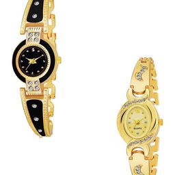 CSAMON Women Pack of 2 Bracelet Style Straps Analogue Watch GR_245_272_black-picture-14