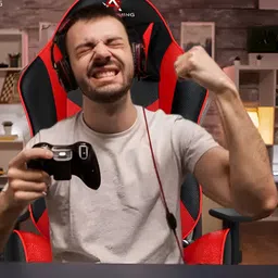 ASE GAMING Red 180 Degree Recline Adjustable Neck & Lumbar Pillow Gaming Chair image 2