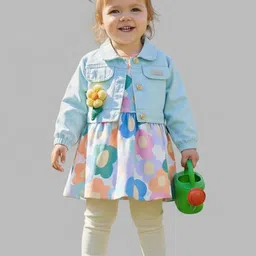 Babys Day Girls Printed Tunic with Trousers-picture-42