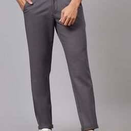 Greenfibre Men Mid-Rise Slim Fit Trousers-picture-26