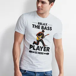 Seekbuylove Men Typography Printed Bio Finish Round Neck T-shirt image 2