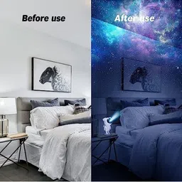 COPPE-RICO-SUPREMA QUALITA White Multicolored Acrylic Astronaut Shaped Table Lamp image 5