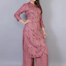 OH MI DIOS Women Abstract Printed Kurta with Palazzos-picture-39