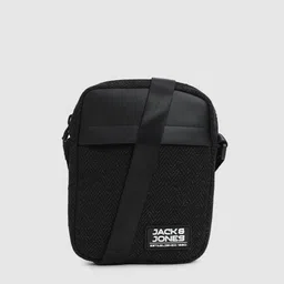 jack & jones Black Men Sling Bag Brand Logo Print-picture-24