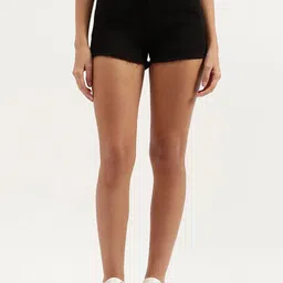 United Colors of Benetton Women High-Rise Denim Shorts-picture-41