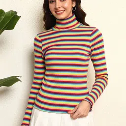 TANDUL Women Striped Pullover image 2