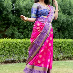 amirat Woven Design Zari Pure Silk Kanjeevaram Saree-picture-34