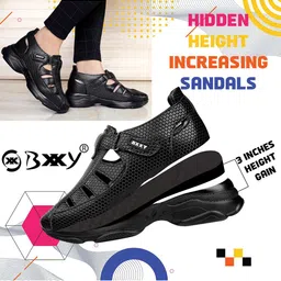 Bxxy Men Height Increasing Casual Velcro Shoe-Style Sandals image 2