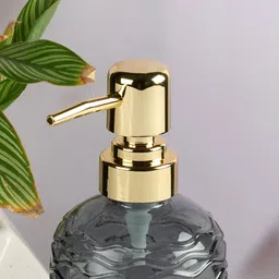 Kookee Blue & Grey 2 Pieces Textured Glass Soap Dispensers 400ml image 4