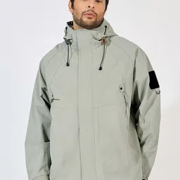 Styli Grey Multi Panel Lined Windbreaker Tailored Jacket-picture-32