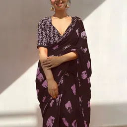 Anouk Tie and Dye Pure Cotton Handloom Saree image 2