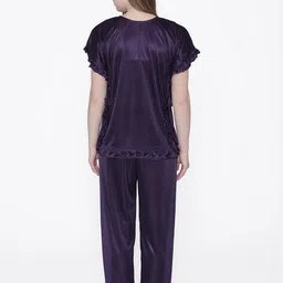 PHALIN Women Satin Night suits image 3