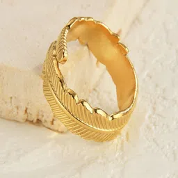 TEULRIP Gold Plated Anti Tarnish Finger Ring image 4