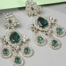 VATSALYA creation Gold-Plated Alloy Earrings image 1