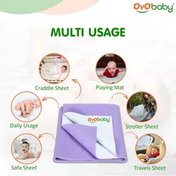 OyO Baby Violet Cotton Water Resistant Mattress Protector image 4