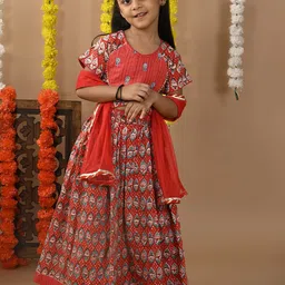 Sangria Girls Printed Lehenga Choli-picture-38