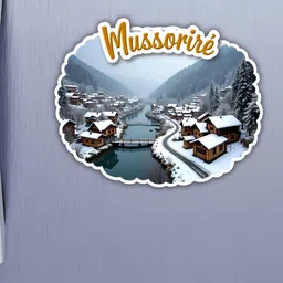 giftshala GIFTODAY White & Grey Mussorie Printed Durable Decorative Magnets image 5