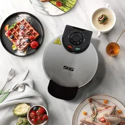 dsp KC1048 KC1048 850 W ROUND SHAPE 4 SLICE WAFFLE MAKER Waffle Maker image 3