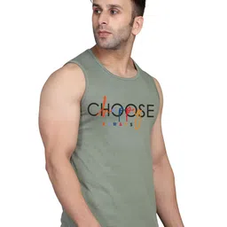SLOWLORIS Men Pack of 2 Printed Bio-Wash Combed Cotton Innerwear Gym Vest image 4