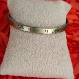 M Men Style Men Handcrafted Gold-Plated Cuff Bracelet image 4