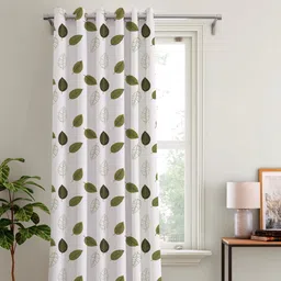 cotonex 153 cm (5 ft) Window Cotton Semi Transparent Curtain Single Curtain-picture-14