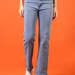 V-Mart Women Cotton Light Fade Regular Fit Jeans-picture-30