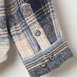 Blue Giraffe Boys Relaxed Tartan Checks Checked Casual Shirt image 3