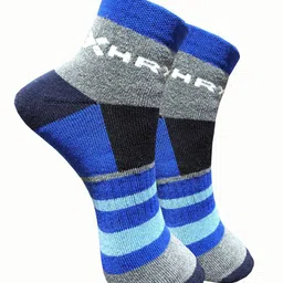 HRX by Hrithik Roshan Pack Of 5 Colourblocked Ankle-Length socks image 5