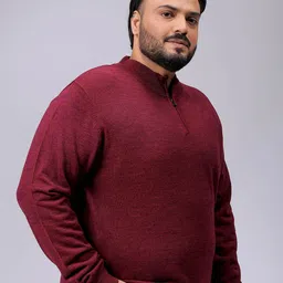 hardsoda by the indian garage co HARDSODA Men Long Sleeves Mock Collar Pullover image 2