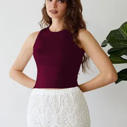 BAESD Women Ribbed Tank Crop Top-image-30