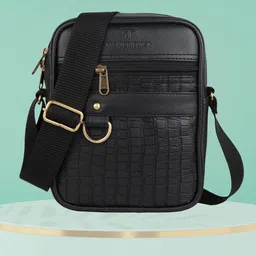 Fashion twist Unisex Textured Messenger Bag-picture-29