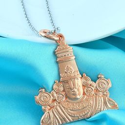 Missmister Copper-Plated Tirupati Balaji Shaped Pendant with Chain-picture-37