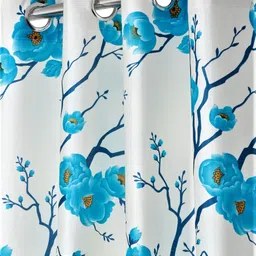 fashion string 274 cm (9 ft) Polyester Semi Transparent Long Door Curtain (Pack Of 3) image 2