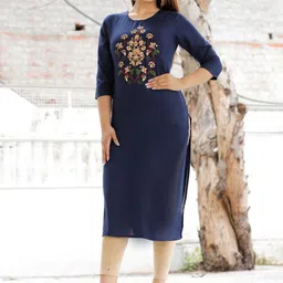 Mehsoos Floral Embroidered Straight Kurta-image-35