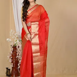 DipDiya Zari Taant Saree-picture-17