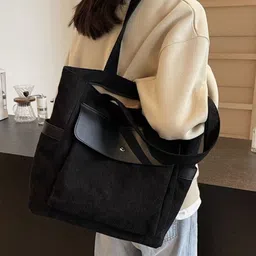 StyleCast Suede Structured Tote Bag-picture-18