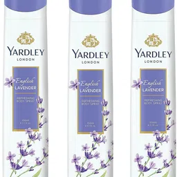 yardley london English Lavender 150ML Each (Pack of 3) Body Spray - For Women image 1