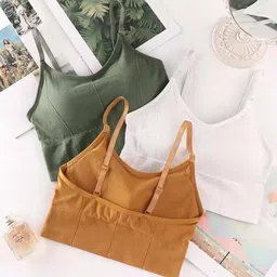 gured Women Cami Bra Lightly Padded Bra-picture-14