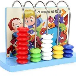 white popcorn Educational Abacus Junior for Kids to Learn to Count, add & Subtract with Colourful Beads-picture-20