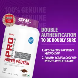 gnc Pro Performance Power Protein- 2 pounds, Double Rich Chocolate Whey Protein image 4