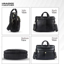 hammonds flycatcher Men Black Messenger Bag - Mini image 5