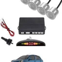 maties 4Parking Sensor Increased Safety For Passengers Silver-186 Universal Car Reverse Silver Parking Sensor With LED Display ,Buzzer-186 Parking Sensor-picture-20
