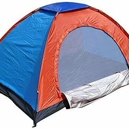 kuvadiya sales Portable Waterproof Camping Tent - For (2 Persons) (Multicolor) Tent - For (2 Persons) image 2